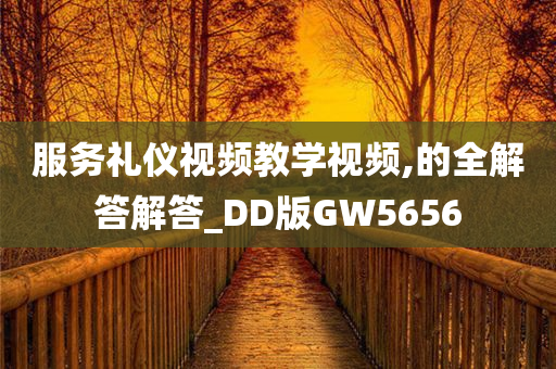 服务礼仪视频教学视频,的全解答解答_DD版GW5656