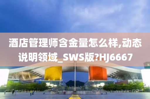 酒店管理师含金量怎么样,动态说明领域_SWS版?HJ6667