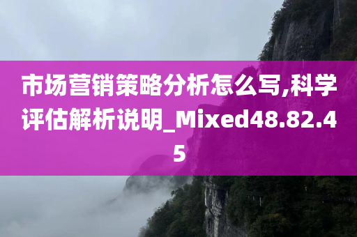 市场营销策略分析怎么写,科学评估解析说明_Mixed48.82.45