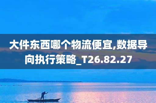 大件东西哪个物流便宜,数据导向执行策略_T26.82.27