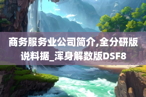 商务服务业公司简介,全分研版说料据_浑身解数版DSF8