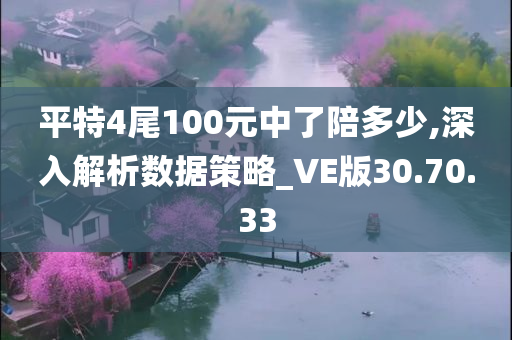 平特4尾100元中了陪多少,深入解析数据策略_VE版30.70.33