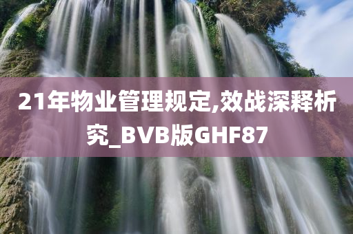 21年物业管理规定,效战深释析究_BVB版GHF87