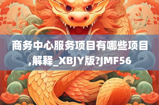 商务中心服务项目有哪些项目,解释_XBJY版?JMF56