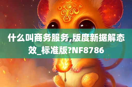 什么叫商务服务,版度新据解态效_标准版?NF8786