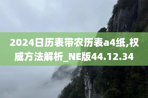 2024日历表带农历表a4纸,权威方法解析_NE版44.12.34