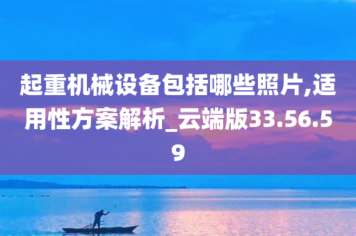 起重机械设备包括哪些照片,适用性方案解析_云端版33.56.59