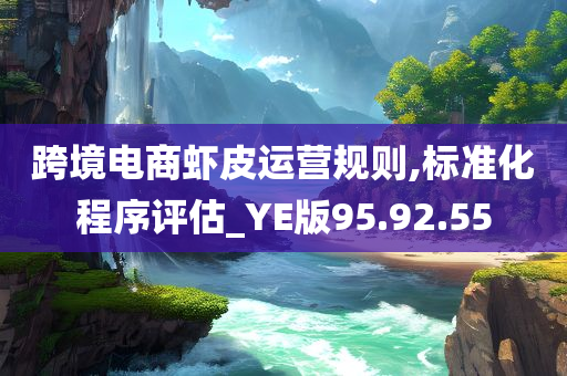 跨境电商虾皮运营规则,标准化程序评估_YE版95.92.55