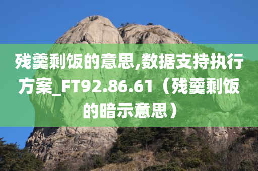 残羹剩饭的意思,数据支持执行方案_FT92.86.61（残羹剩饭的暗示意思）