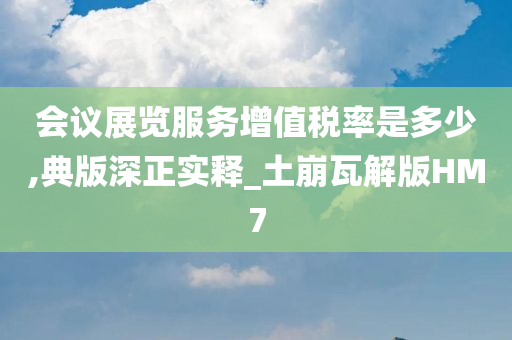 会议展览服务增值税率是多少,典版深正实释_土崩瓦解版HM7