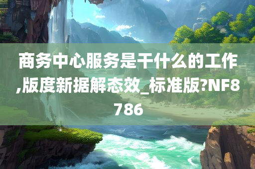 商务中心服务是干什么的工作,版度新据解态效_标准版?NF8786