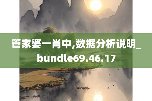 管家婆一肖中,数据分析说明_bundle69.46.17