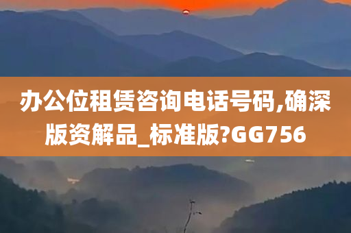 办公位租赁咨询电话号码,确深版资解品_标准版?GG756