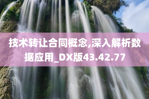 技术转让合同概念,深入解析数据应用_DX版43.42.77