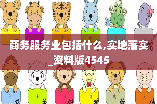 商务服务业包括什么,实地落实_资料版4545