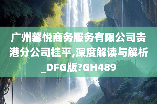 广州馨悦商务服务有限公司贵港分公司桂平,深度解读与解析_DFG版?GH489