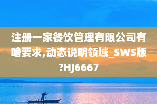 注册一家餐饮管理有限公司有啥要求,动态说明领域_SWS版?HJ6667