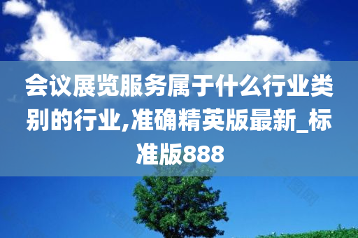 会议展览服务属于什么行业类别的行业,准确精英版最新_标准版888