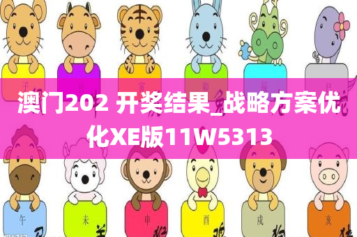 澳门202 开奖结果_战略方案优化XE版11W5313