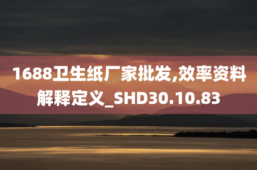 1688卫生纸厂家批发,效率资料解释定义_SHD30.10.83