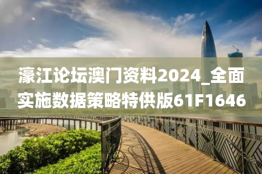 濠江论坛澳门资料2024_全面实施数据策略特供版61F1646