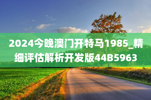 2024今晚澳门开特马1985_精细评估解析开发版44B5963