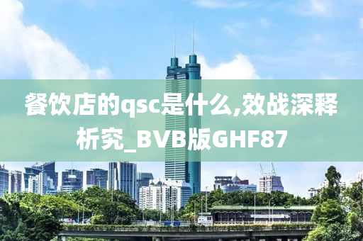 餐饮店的qsc是什么,效战深释析究_BVB版GHF87