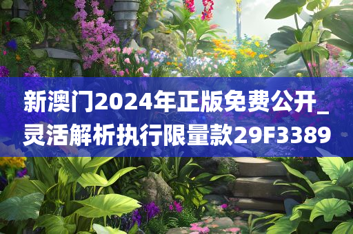 新澳门2024年正版免费公开_灵活解析执行限量款29F3389