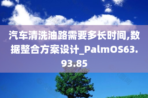 汽车清洗油路需要多长时间,数据整合方案设计_PalmOS63.93.85