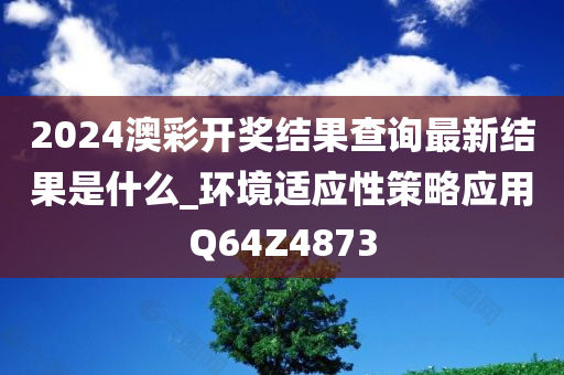 2024澳彩开奖结果查询最新结果是什么_环境适应性策略应用Q64Z4873