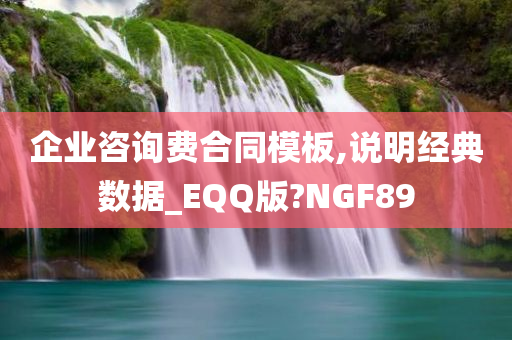 企业咨询费合同模板,说明经典数据_EQQ版?NGF89