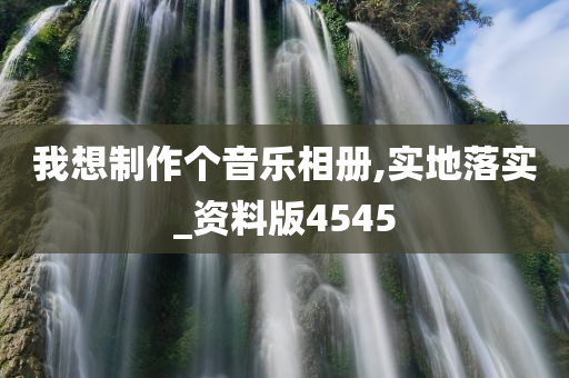 我想制作个音乐相册,实地落实_资料版4545