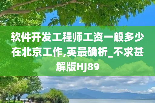 软件开发工程师工资一般多少在北京工作,英最确析_不求甚解版HJ89