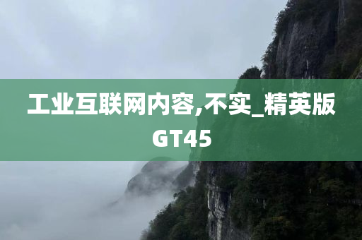 工业互联网内容,不实_精英版GT45