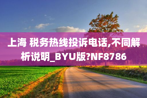 上海 税务热线投诉电话,不同解析说明_BYU版?NF8786