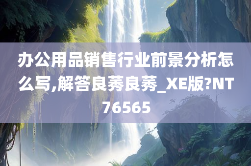 办公用品销售行业前景分析怎么写,解答良莠良莠_XE版?NT76565