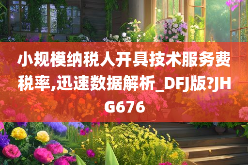 小规模纳税人开具技术服务费税率,迅速数据解析_DFJ版?JHG676