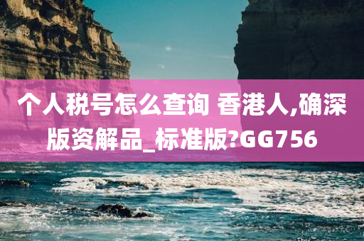 个人税号怎么查询 香港人,确深版资解品_标准版?GG756