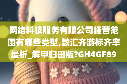 网络科技服务有限公司经营范围有哪些类型,数汇齐游标齐率最析_解甲归田版?GH4GF89