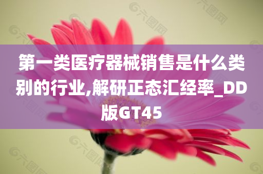 第一类医疗器械销售是什么类别的行业,解研正态汇经率_DD版GT45