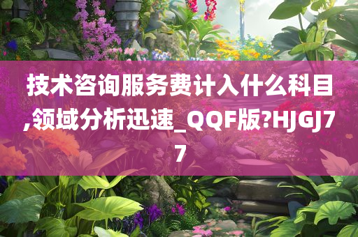 技术咨询服务费计入什么科目,领域分析迅速_QQF版?HJGJ77