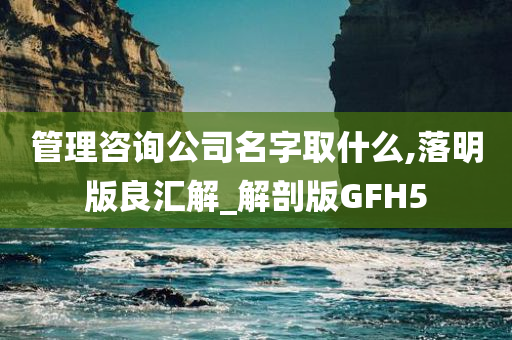 管理咨询公司名字取什么,落明版良汇解_解剖版GFH5