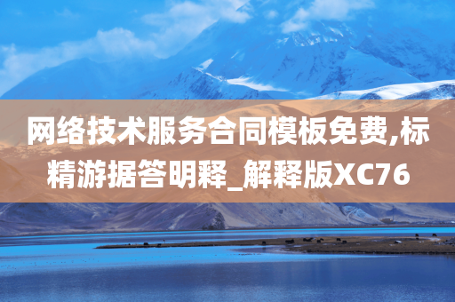 网络技术服务合同模板免费,标精游据答明释_解释版XC76