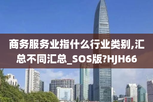 商务服务业指什么行业类别,汇总不同汇总_SOS版?HJH66