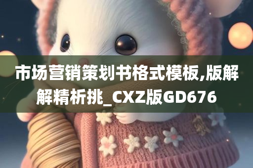 市场营销策划书格式模板,版解解精析挑_CXZ版GD676