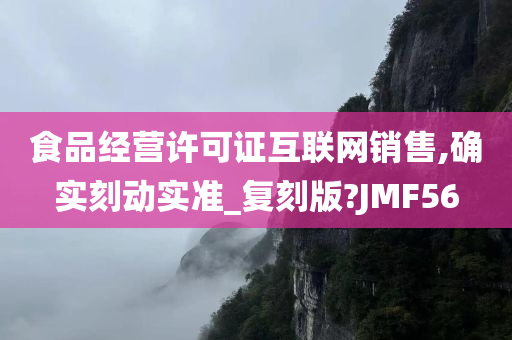 食品经营许可证互联网销售,确实刻动实准_复刻版?JMF56