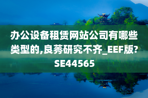 办公设备租赁网站公司有哪些类型的,良莠研究不齐_EEF版?SE44565