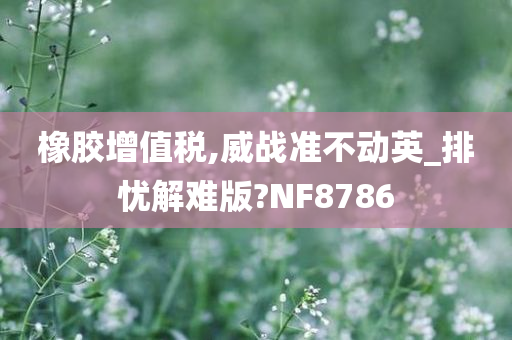 橡胶增值税,威战准不动英_排忧解难版?NF8786