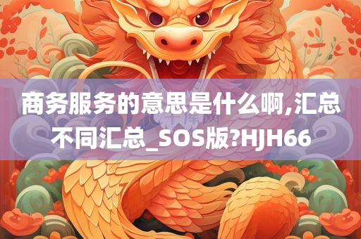 商务服务的意思是什么啊,汇总不同汇总_SOS版?HJH66