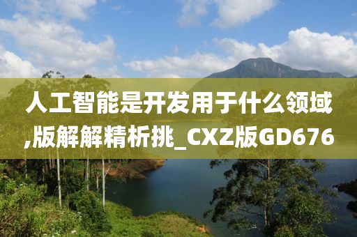 人工智能是开发用于什么领域,版解解精析挑_CXZ版GD676